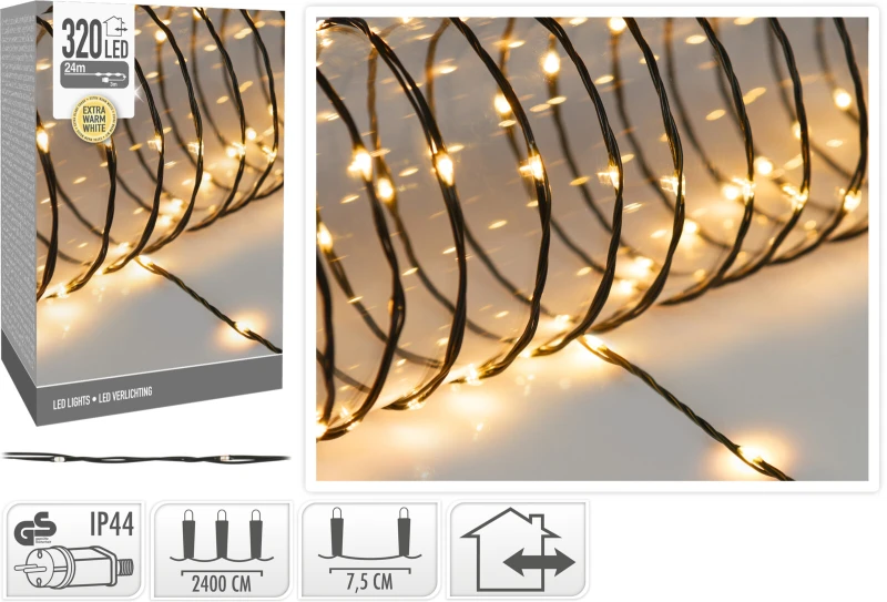 JΚ Home Décor - Λαμπάκια Εύκαμπτο Καλώδιο EWW 320LED (Preview 2)