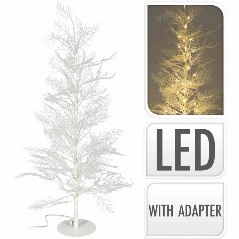 JΚ Home Décor - Δεντράκι Πλαστικό Λευκό LED WW IP44 (Preview 1)