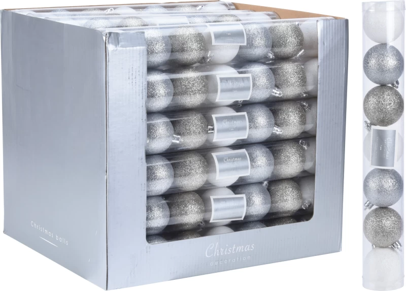 JΚ Home Décor - Μπάλες Πλαστικές Σαμπανιζέ 5cm S/7 (Preview 1)