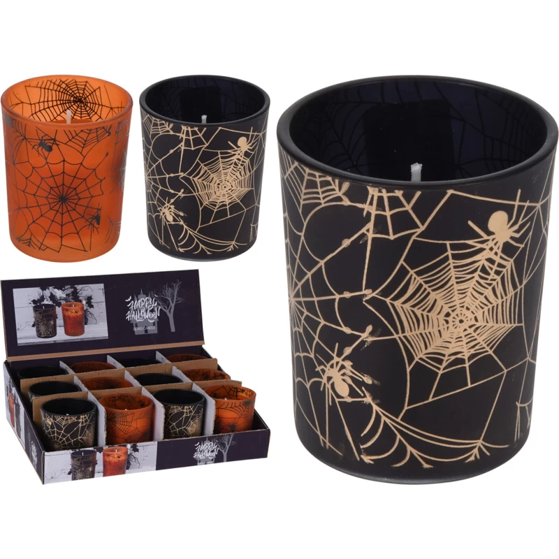 JK Home Décor - Κερί Σε Γυαλι Halloween  2Σxδ 7cm (Preview 1)