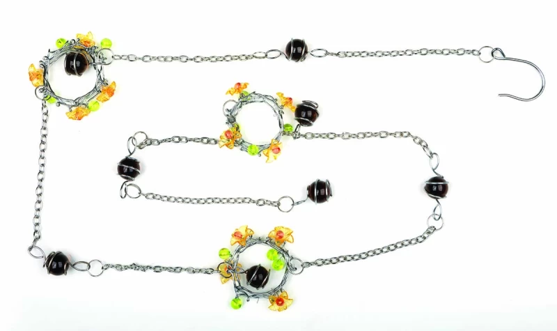 JΚ Home Décor - Γιρλάντα Μεταλλική με Γυαλί Κίτρινη (Preview 1)