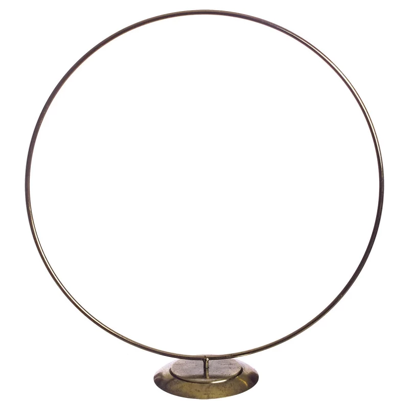 JΚ Home Décor - Στεφάνι Μεταλλικό Επιτραπέζιο 40x10x41cm (Preview 1)