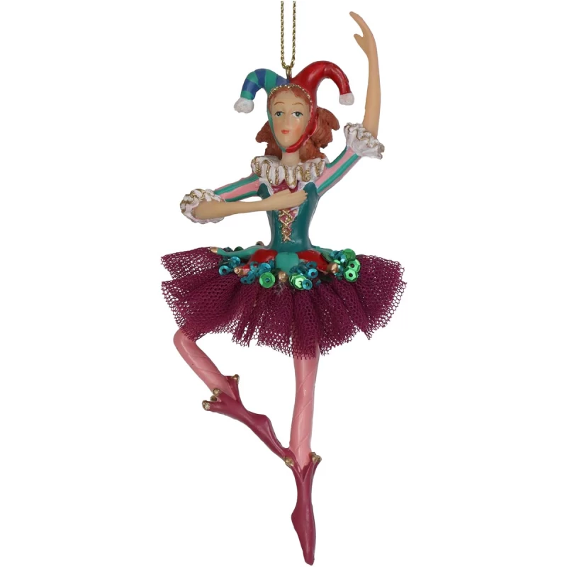 JΚ Home Décor - Στολίδι Jester Fairy Tale Πολυρεζίν 15.2cm (Preview 1)