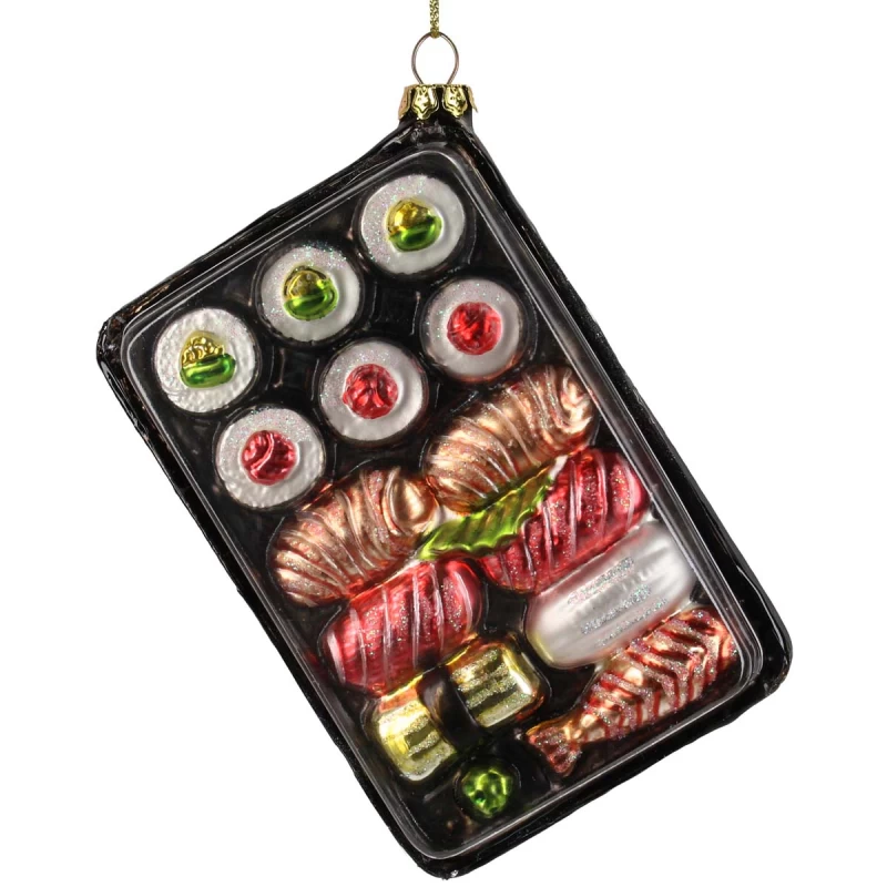 JΚ Home Décor - Στολίδι Sushi Box Γυάλινο 12.7cm (Preview 1)