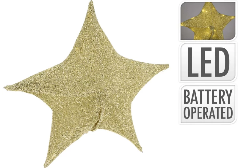 JΚ Home Décor - Αστέρι Χρυσό LED 50cm (Preview 1)