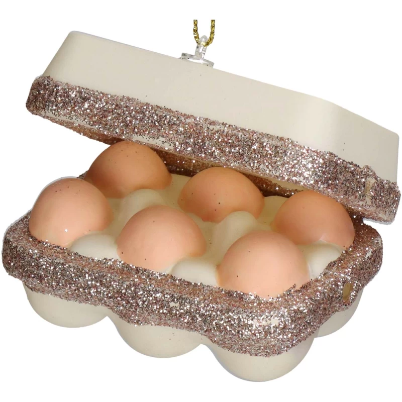 JΚ Home Décor - Στολίδι Αυγοθήκη Γυάλινο 7.6cm (Preview 1)