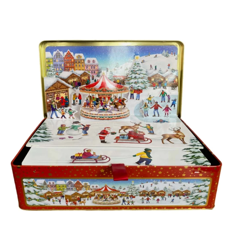 JK Home Décor - Κουτί Μεταλλικό με 3D Pop-up Σκηνικό 28x18x8cm (Preview 1)