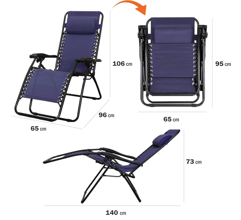 NEW CAMP Lunar View Lounge, Καρέκλα - Ξαπλώστρα μηδενικής βαρύτητας, NEW-184 (Preview 6)