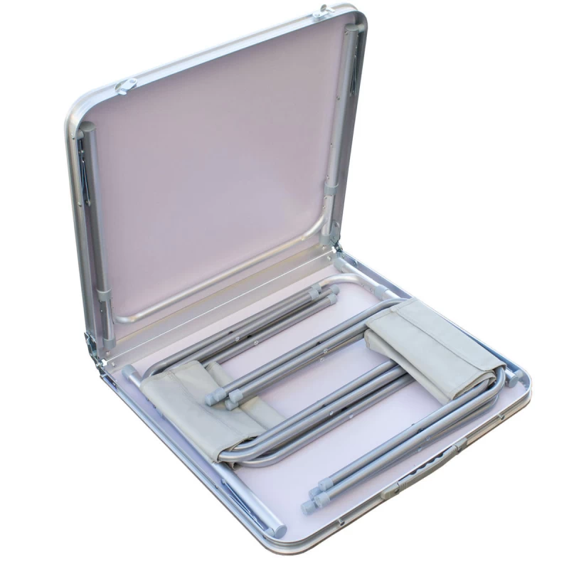 NEW CAMP Apella Folding Table with 4 Benches Set, Πτυσσόμενο Τραπέζι Αλουμινίου για Ca (Preview 5)