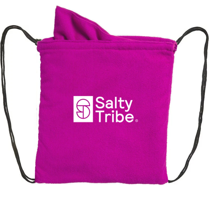 SALTY TRIBE Bajau Beach Towel & Swim Bag, Πετσέτα θαλάσσης & Τσάντα /Barbie Pink (Preview 2)