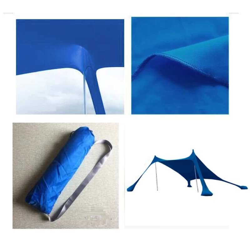 NEW CAMP Lycra Shelter 200x200 cm, Ελαστική Τέντα Παραλίας, NEW-175 /Sea Blue (Preview 4)