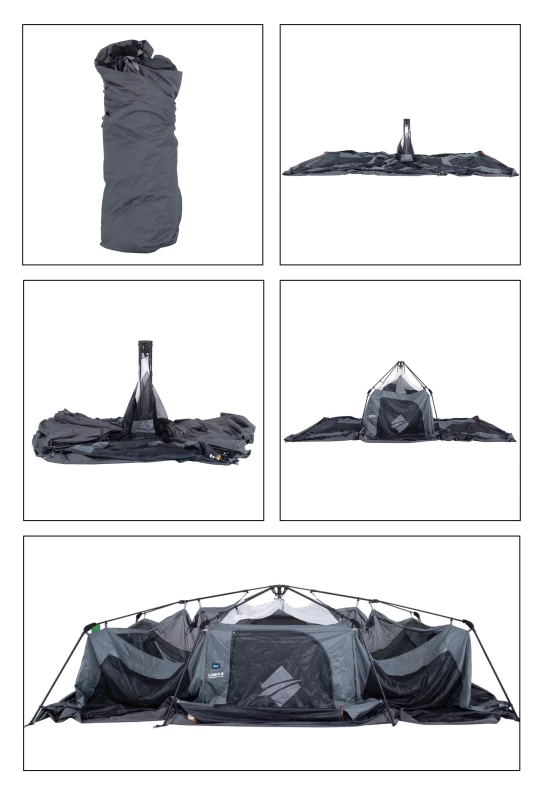 OZTRAIL Fast Frame Lumos 10P Tent, Αυτόματη Σκηνή 10 Ατόμων, 600 x 220 x 200(ύψος) cm, (Preview 6)