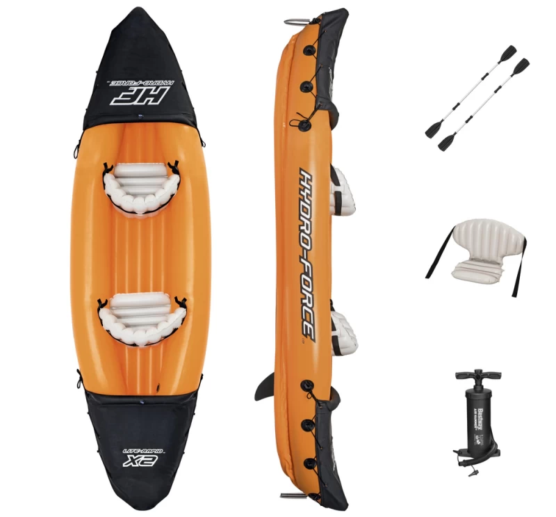 Hydro-Force Rapid X2 Set BESTWAY, Φουσκωτό καγιάκ δύο ατόμων, Μήκος: 3.21m, Αντοχή: 18 (Preview 1)