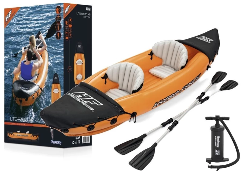 Hydro-Force Rapid X2 Set BESTWAY, Φουσκωτό καγιάκ δύο ατόμων, Μήκος: 3.21m, Αντοχή: 18 (Preview 5)