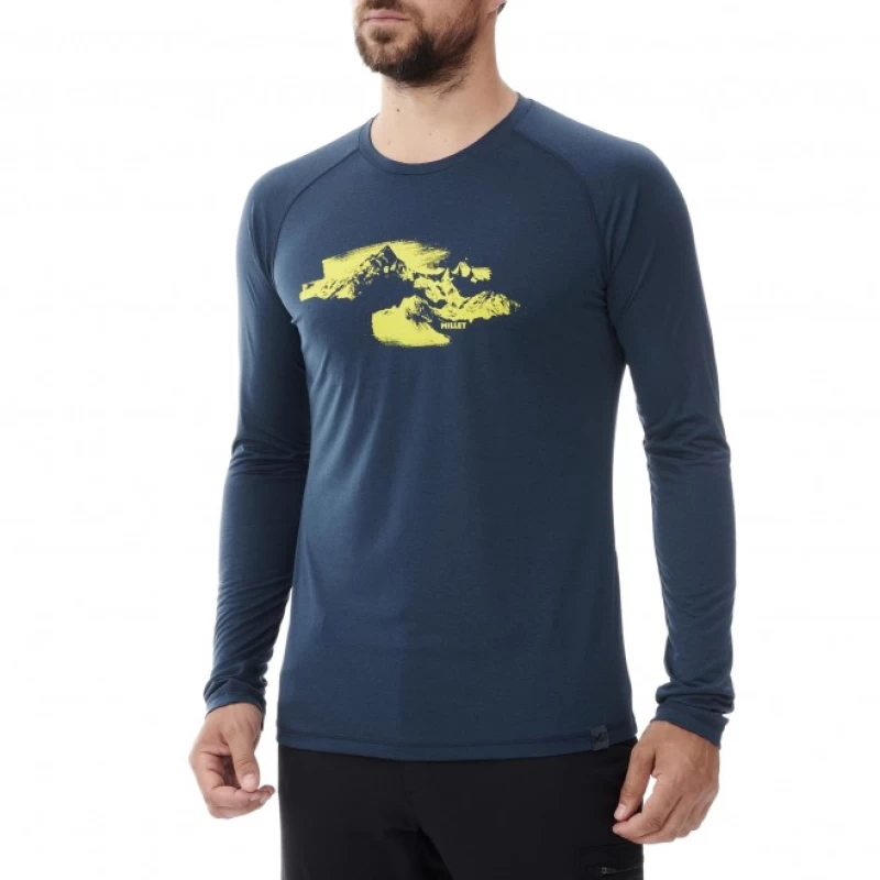 ΜΠΛΟΥΖΑ ΑΝΔΡΙΚΗ MILLET SNEAK PEAK TS LS M BLUE (Preview 2)