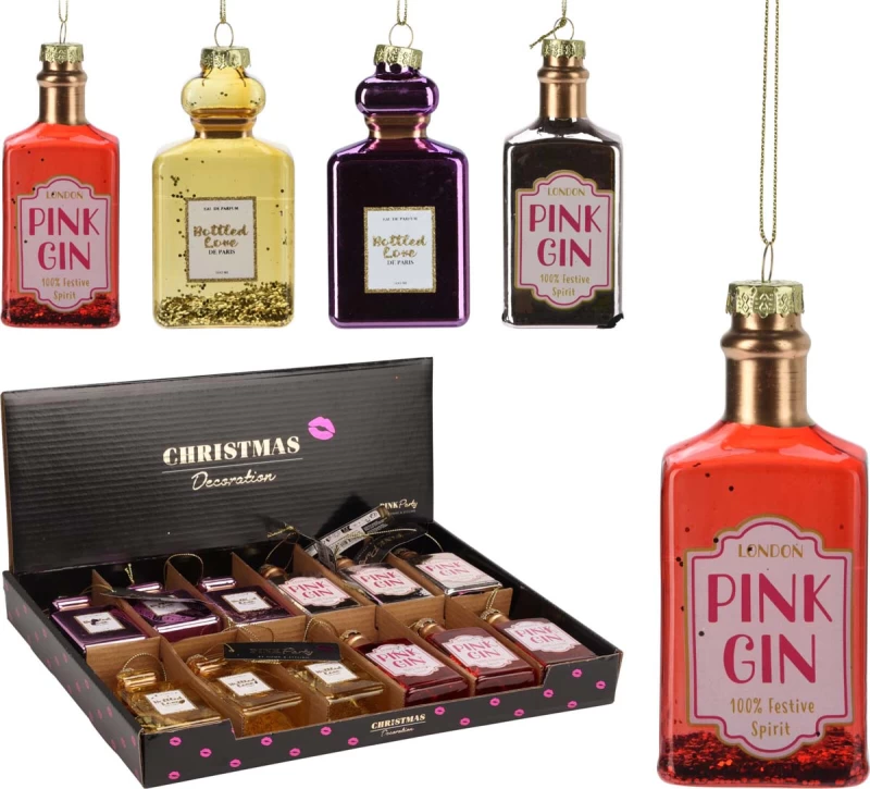 JK Home Décor - Στολίδι Drinks από Γυαλί 9cm 4Σχδ (Preview 1)