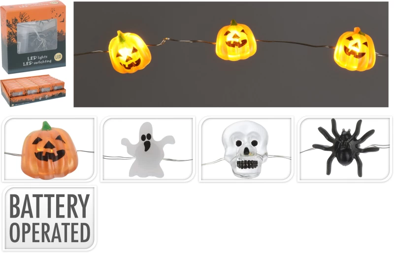 JK Home Décor - Λαμπάκια Halloween Silverwire 20LED 110cm 4Σχδ (Preview 1)