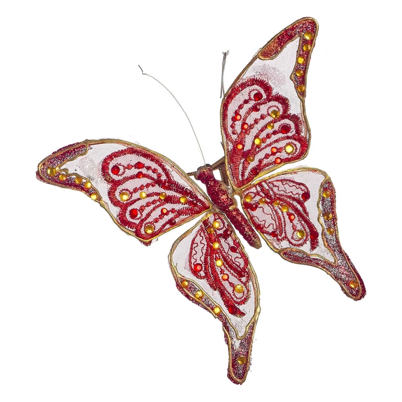 JΚ Home Décor - Πεταλούδα Μανταλάκι Κόκκινο (Preview 1)