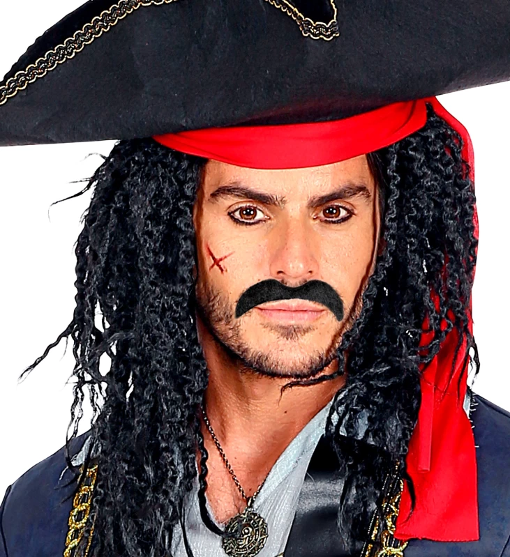 Σετ 6 Σχέδια Αποκριάτικα Μαύρα Μουστάκια Χαρακτήρων 319223 (Preview 2)