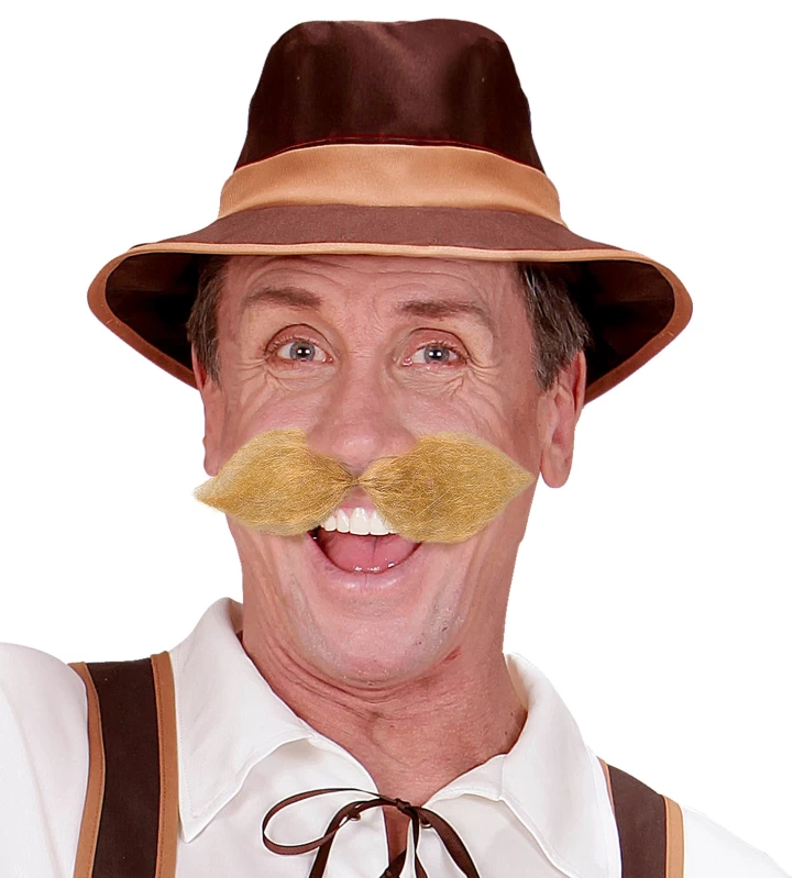 Αποκριάτικο Ξανθό Μουστάκι Χαρακτήρων 319225 (Preview 3)