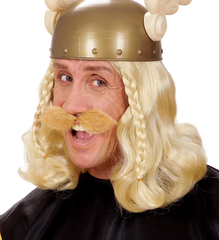 Αποκριάτικο Ξανθό Μουστάκι Χαρακτήρων 319225 (Preview 2)