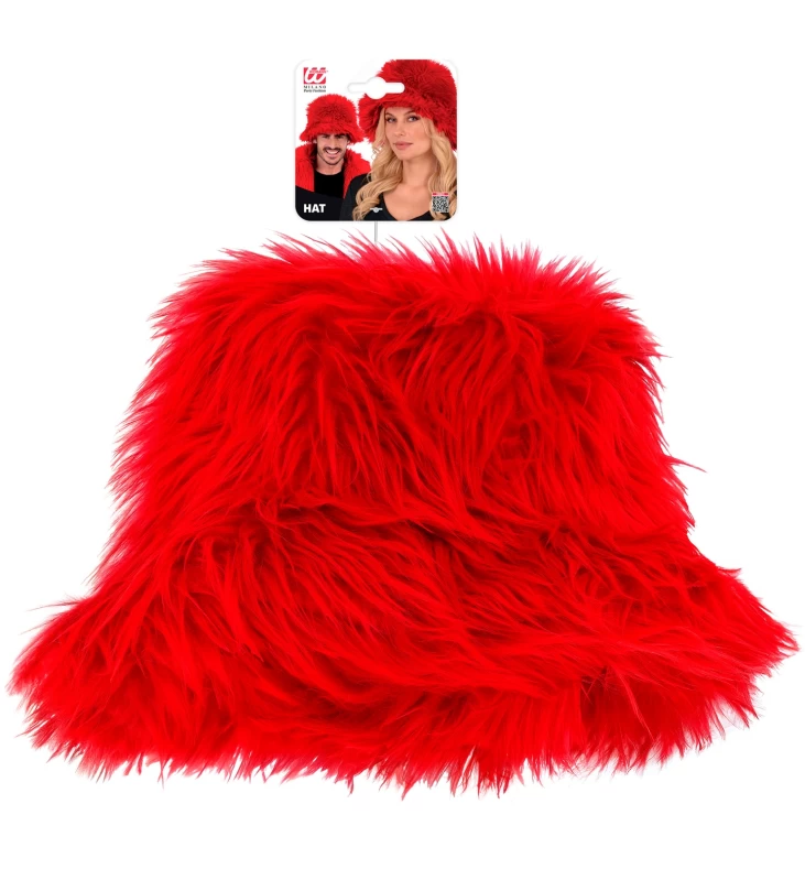 Κόκκινο Καπέλο με Γούνα 319306 (Preview 5)