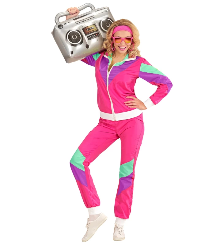 Αποκριάτικη Στολή Φούξια Φόρμα Δεκαετίας 80s Unisex 319538 (Preview 4)