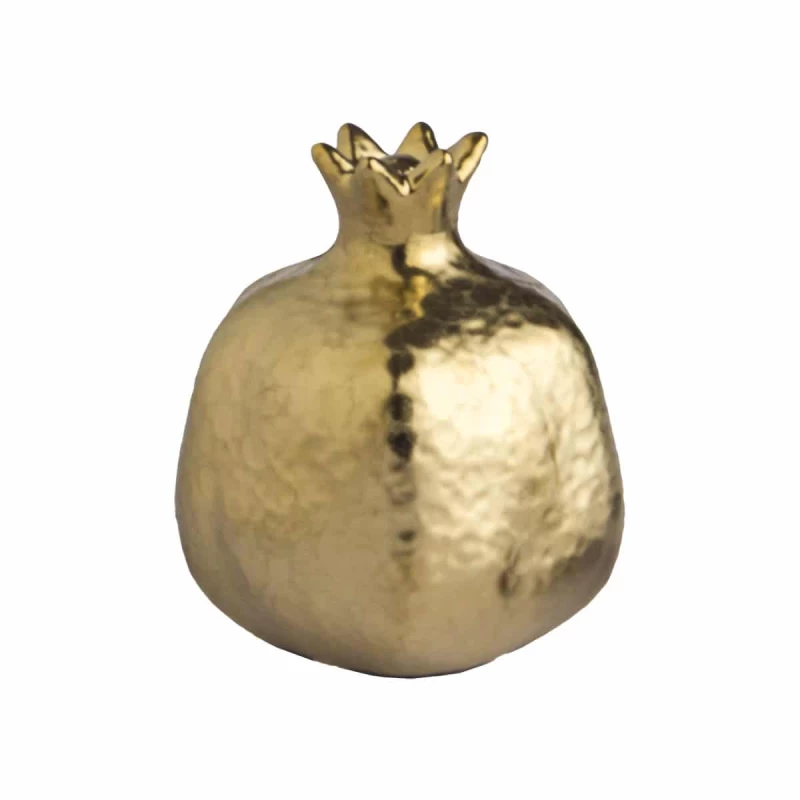 JΚ Home Décor - Ρόδι Κεραμικό Χρυσό 11x12cm (Preview 1)