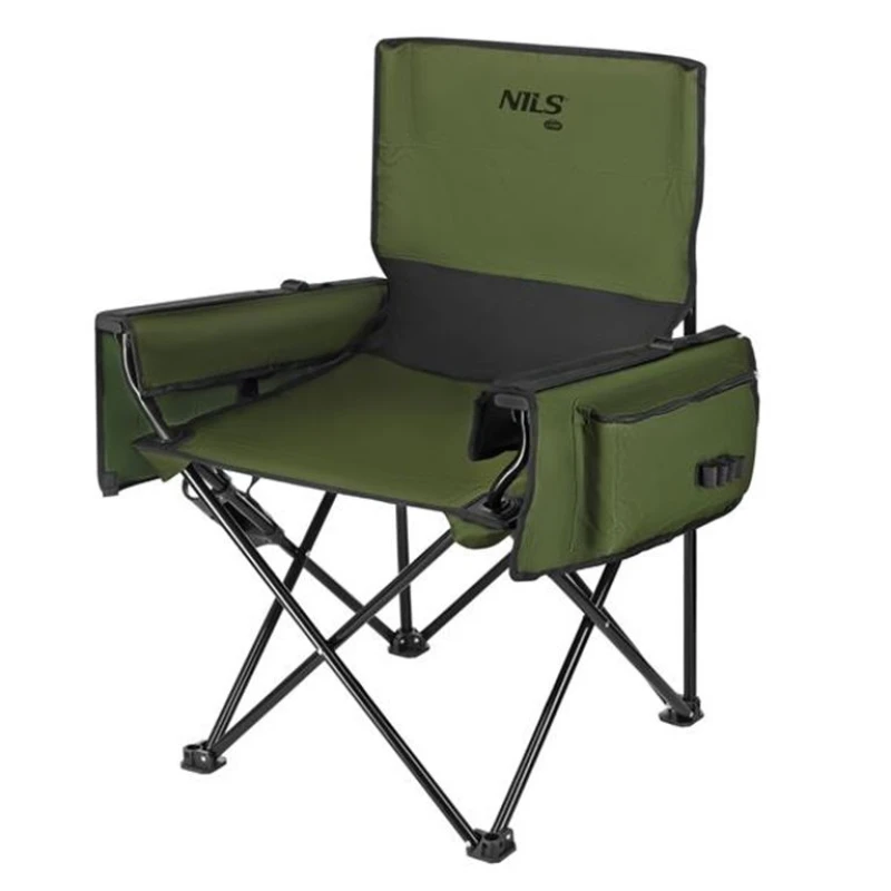Πτυσσόμενη Καρέκλα για ψάρεμα/camping Fishing Chair NC3703 Πράσινη NILS CAMP (Preview 1)