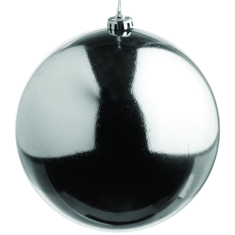 JK Home Décor - Μπάλα Πλαστική Ασημί 30cm (Preview 1)