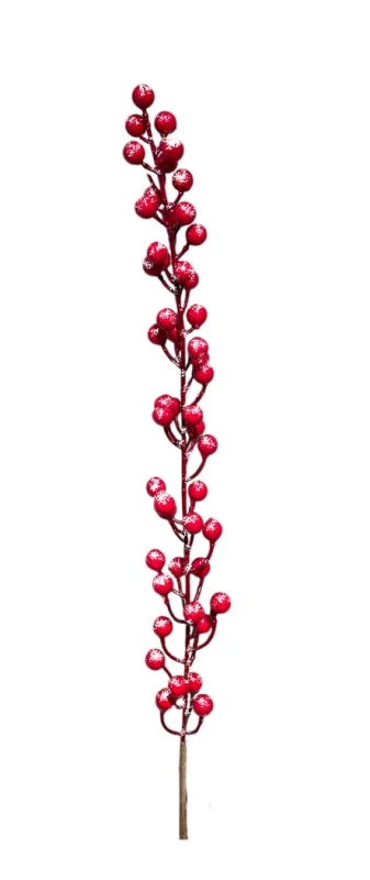 JK Home Décor - Κλαδί Berries Κόκκινο με Χιόνι 72cm (Preview 1)