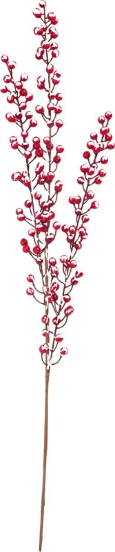 JK Home Décor - Κλαδί Berries Κόκκινο με Χιόνι 86cm (Preview 1)
