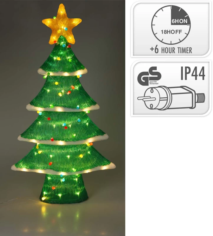 JK Home Décor - Δέντρο Εξωτερικού Χώρου LED 56x102cm (Preview 1)