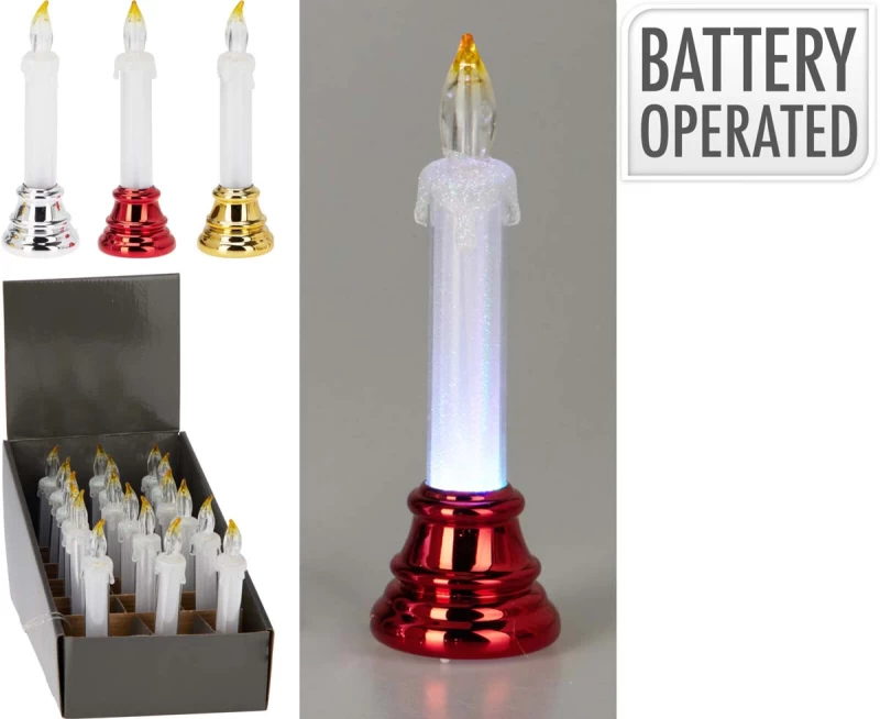 JK Home Décor - Κερί LED Πλαστικό 5x15cm 3Σχδ (Preview 1)