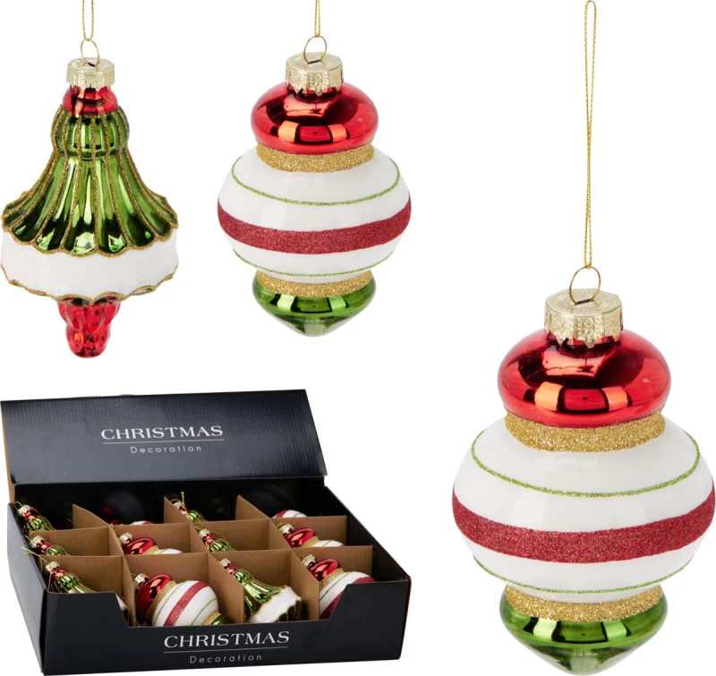 JK Home Décor - Στολίδι από Γυαλί 7x12cm 2Σχδ (Preview 1)