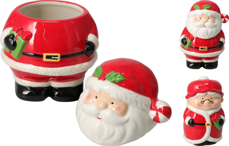 JK Home Décor - Μπισκοτιέρα Άγιος Βασίλης από Δολομίτη 16x21cm (Preview 1)