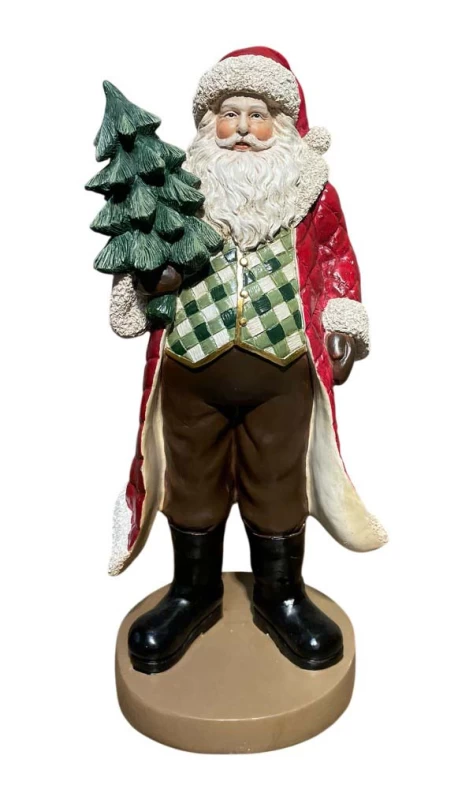 JK Home Décor - Άγιος Βασίλης Πολυρεζίν 16x15x34.5cm (Preview 1)