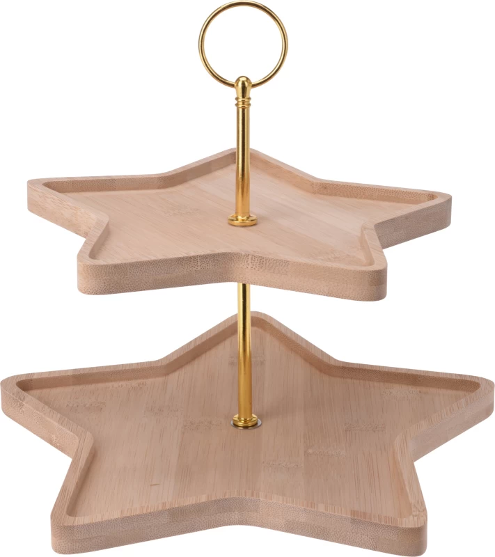 JK Home Décor - Εταζέρα Αστέρι Bamboo 27x25cm (Preview 1)