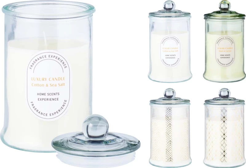 JK Home Décor - Κερί Αρωματικό Home Scents σε Γυαλί 10x18cm 4Σχδ (Preview 1)