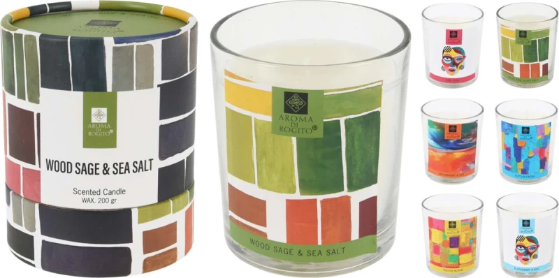 JK Home Décor - Κερί Αρωματικό σε Γυαλί 8.8x8.8cm 6Σχδ (Preview 1)