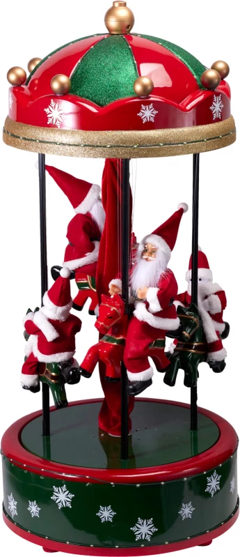 JK Home Décor - Καρουσέλ Άγιος Βασίλης 114LED 50x110cm (Preview 1)