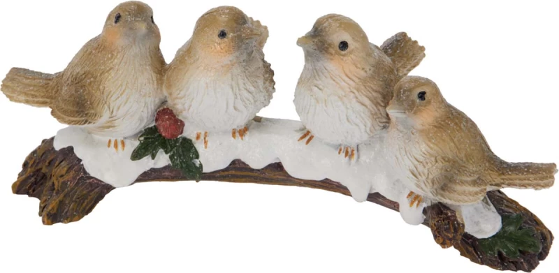 JK Home Décor - Πουλάκια σε Κλαδί Πολυρεζίν 16x7x7cm (Preview 1)