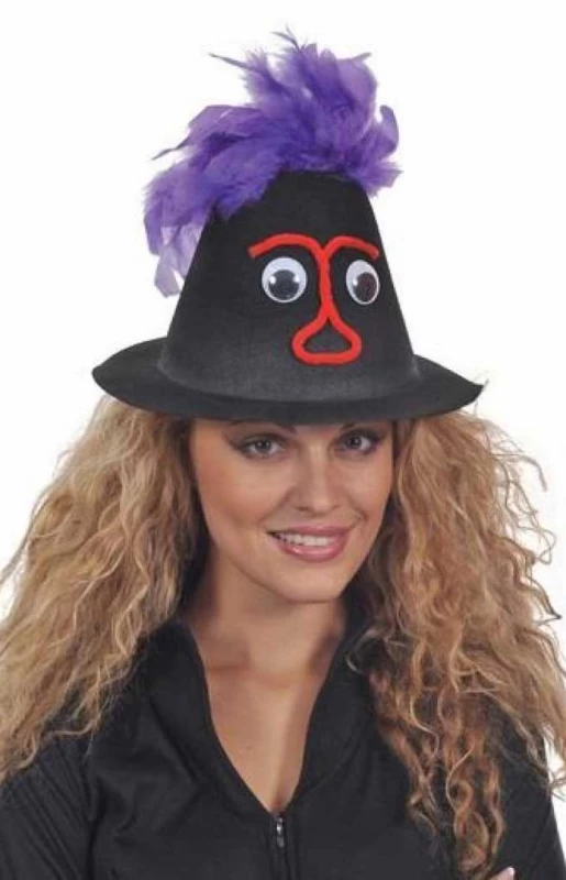 Αποκριάτικο Καπέλο Μώβ Μαλλιά 510164 (Preview 1)