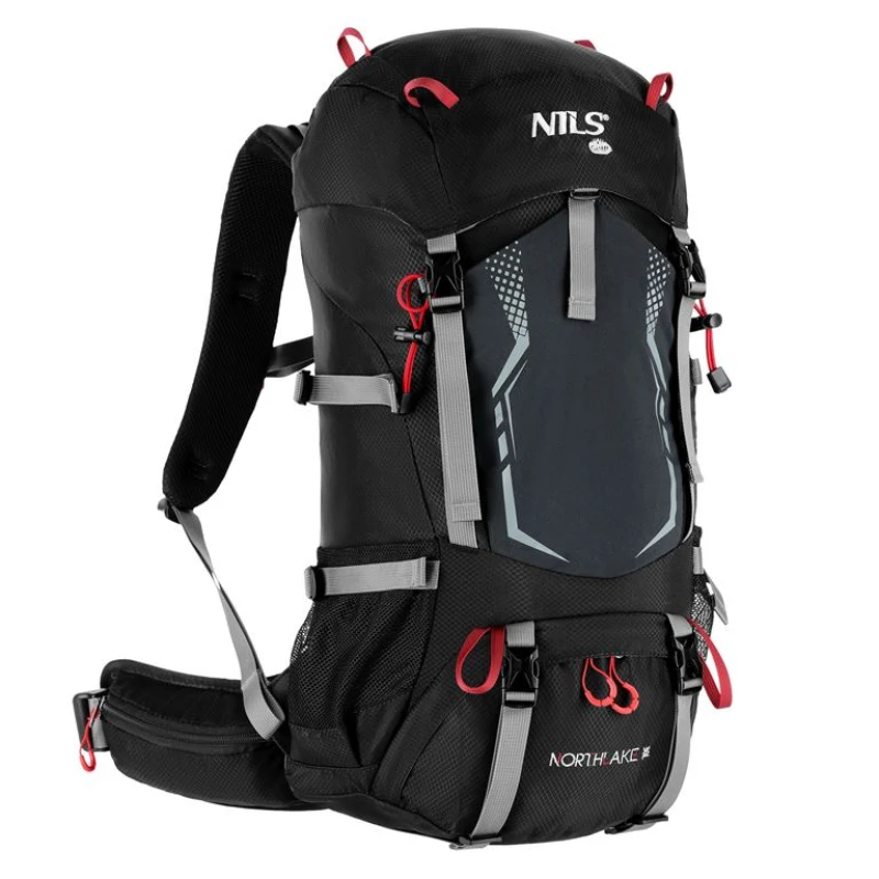 Σακίδιο Πλάτης Ορειβατικό Nils Camp NC1993 NORTHLAKE BLACK 40L (30+10) (Preview 1)