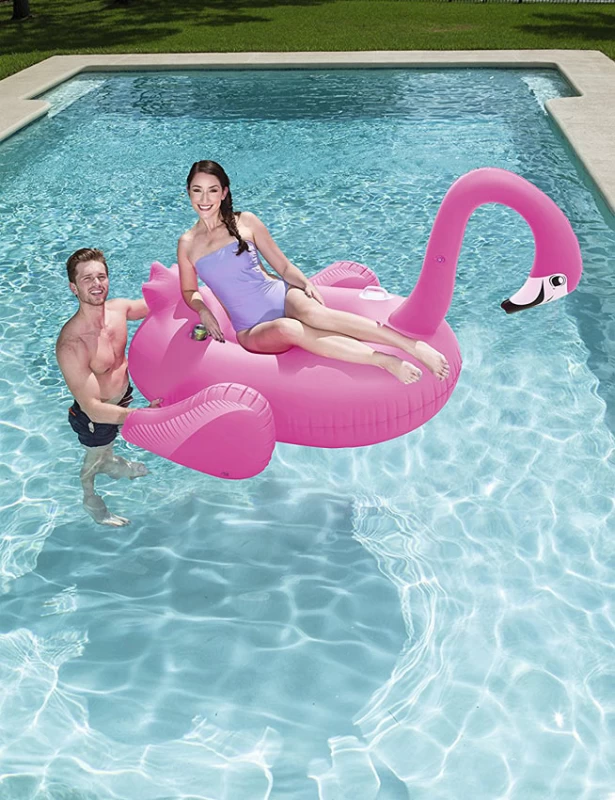 Supersized Flamingo BESTWAY 175x173 cm, Φουσκωτό Παιχνίδι Πισίνας για Ενήλικες , 41108 (Preview 3)