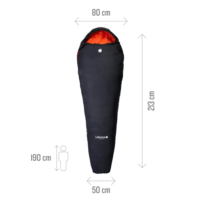 LAFUMA Active 0° Sleeping Bag, Χειμερινός Υπνόσακος με Φερμουάρ Δεξιά (D), LFC1637_859 (Preview 3)