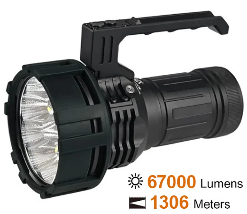 Φακός μεγάλης ισχύος Acebeam X75-70.3 Power Bank +Battery /Black (Preview 1)