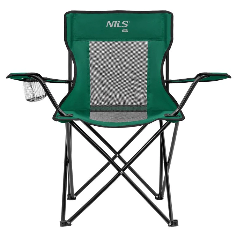 Καρέκλα Camping NILS CAMP NC3302 Πράσινο/Μαύρο (Preview 1)
