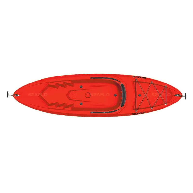 Adult Kayak Red SEAFLO Καγιάκ από Πολυαιθυλένιο HDPE ενός ατόμου, Μήκος: 2.45m, Αντοχή (Preview 6)