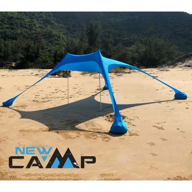 NEW CAMP Lycra Shelter 300x250 cm, Ελαστική Τέντα Παραλίας, NEW-159 /Aegean Blue (Preview 3)